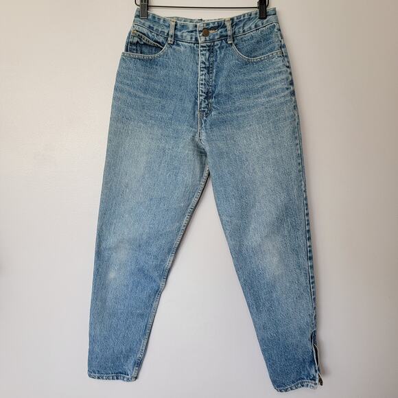 Guess VTG Zip Ankle High Rise Jeans Sz 29 (26W x 25L) 80s Prep George Marciano - Picture 7 of 13